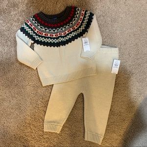 NWT Old Navy Baby Sweater Set